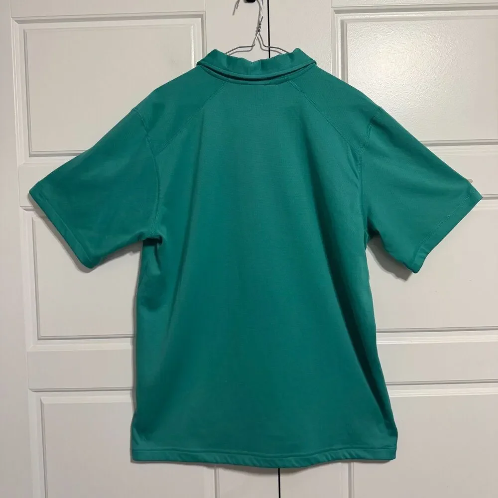 The North Face Mens Flash Dry Polo‎ Shirt Large Performance Stretch Teal Golf